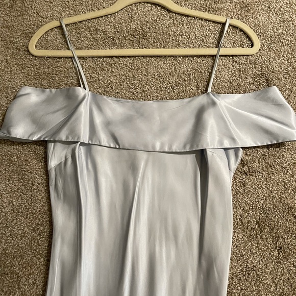 Bardot Dawn Light Blue Cold Shoulder Slip Dress Size US 4 Size XS - Picture 7 of 15